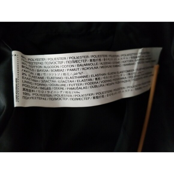 MNG Mango Skirt Size 8 Black White Pinstripe Pencil Straight Career New - Picture 10 of 11